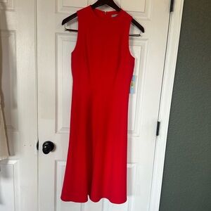 Elegant Red Sleeveless Dress